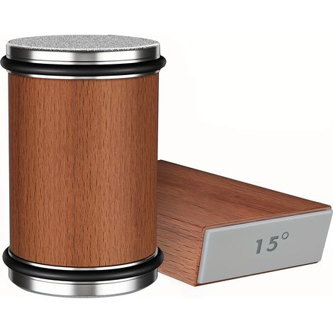 Kit d’affûtage de couteaux à rouleaux, Outil d’affûtage de couteaux avec diamant pour acier de toute dureté et technologie d’angle magnétique avec 15 et 20 degrés (1/4)