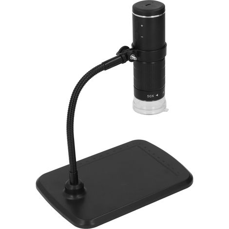 Microscope numérique sans fil Wi-Fi 50X-1000X, microscope électronique portable haute résolution 2 MP avec support flexible, compatible avec les téléphones portables et les PC (1/5)