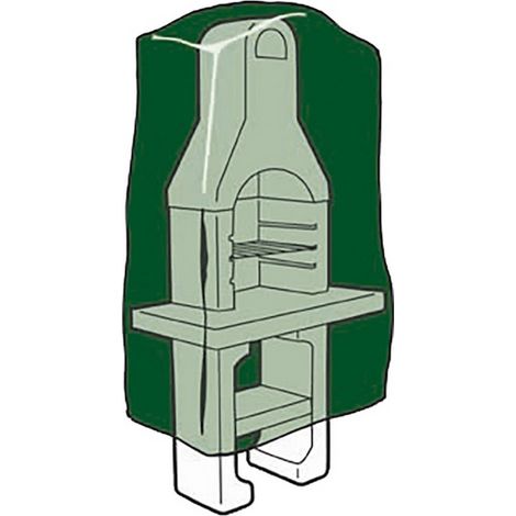 Housse de barbecue 128x80x253 cm – Imperméable en polyéthylène 100g/m² – Œillets renforcés pour fixation sécurisée – Couleur verte – Biotop