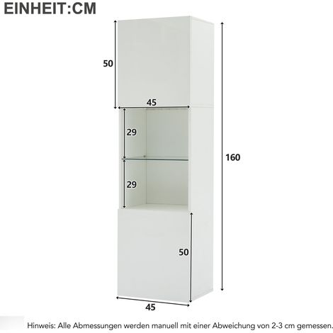 Couchtisch aus Stoff in Weiß 45 x 35 x 160 cm HOMAIRE (1/5)