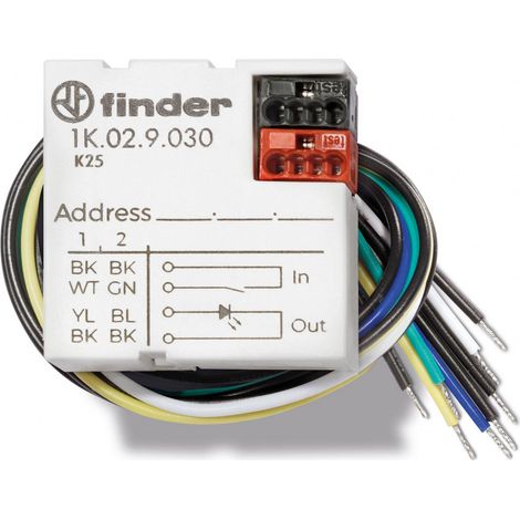 Interface KNX universel IP40 2 entrées + 2 sorties à encastrer 422664 FINDER 1K029030
