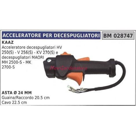 Maneta acelerador desbrozadora KAAZ HV 250(S) V 256(S) 028747