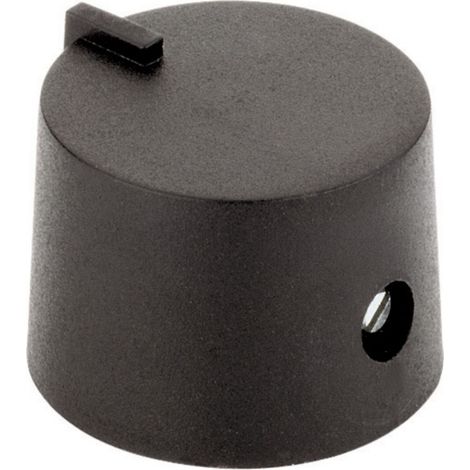 4458.6317 17/6 SW Drehknopf mit Zeiger Schwarz (Ø x H) 17 mm x 14 mm 1 St.