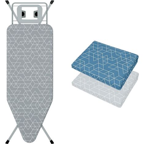 Stanew – Table à repasser pliable 120 x 45 cm – Housse 100% coton – Hauteur réglable 72-92 cm – Pieds antidérapants – Conception compacte