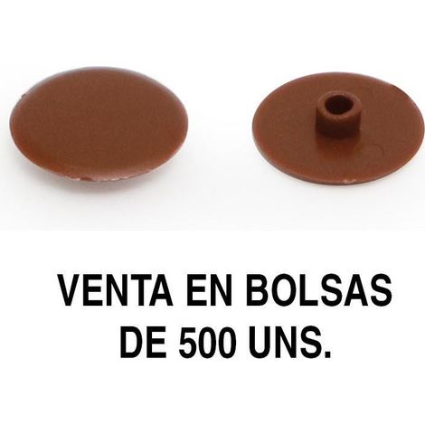 tapón embellecedor gozo. plástico. bolsa 500 unidades acabado marrón (1/2)