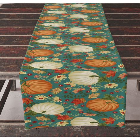 (33x183CM)Coureur de table en lin Pour l'extérieur, le balcon, l'intérieur et la décoration de fête (1/3)