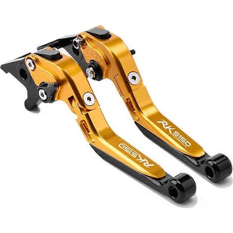 Compatible avec le guidon réglable KYMCO Kwangyang RKS150 Racing X 150 (doré), avec biellette de direction et cornet de frein modifiés. (1/5)