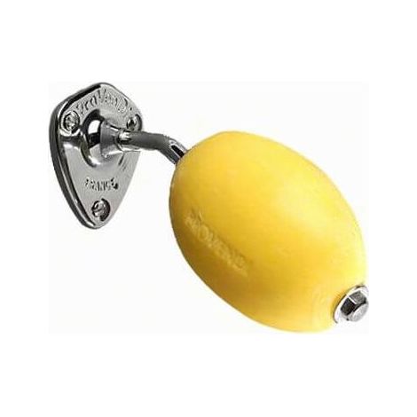 Distributeur de savon rotatif mural en laiton chromé jaune citron, 10,6 x 6,5 x 7,6 cm (1/5)