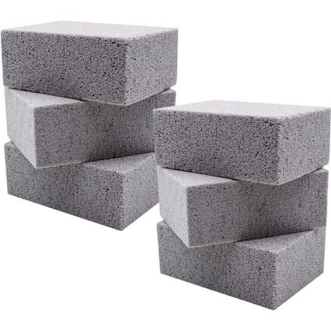 [JAMAIS UTILISÉ]Lot de 6 Grill Nettoyage Pierre, Réutilisable Blocs Briques de Nettoyage, Griller Pierre Nettoyant Ponce pour Nettoyer Barbecue Grills/Griddles/Four Carreaux (1/4)