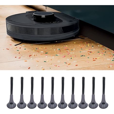 Paquete de 10 cepillos laterales de repuesto para aspiradoras Shark AV2501AE y AV2502AE – ABS, fácil instalación. (1/5)
