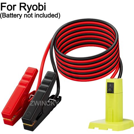 (pour Ryobi) Kit d'allumage de batterie de voiture, kit d'alimentation de secours pour démarreur de batterie 18 V Makita/Dewalt/Milwaukee/Ryobi (1/5)