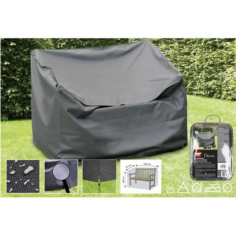 Housse de Protection Banc de Jardin 160 cm Imperméable en Polyester 420D (1/2)
