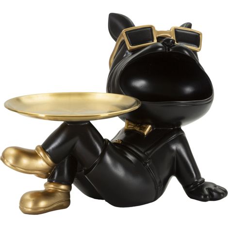 Vide-Poche Statuette Chien "Dog Buddy" 27cm Noir (1/5)