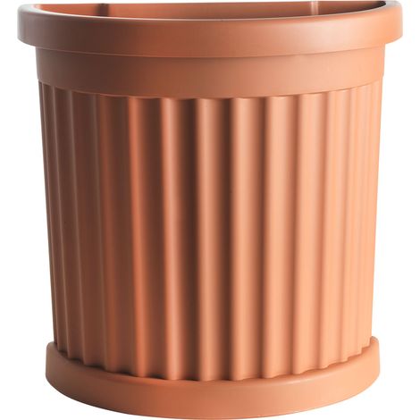 VASO 'ROMA' cm 27 x 52 x h 49 Lt. 35 terracotta - BAMA