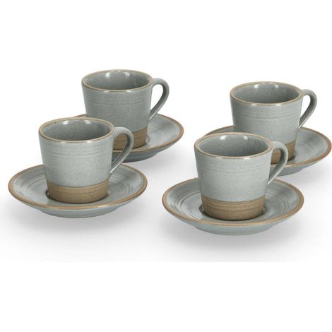 Espressotassen aus Keramik, 60 ml, 8-teiliges Set