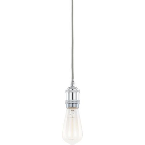 Italux Classo - Portalámparas Colgantes Modernos Cromo 1 Luz, E27 (1/2)