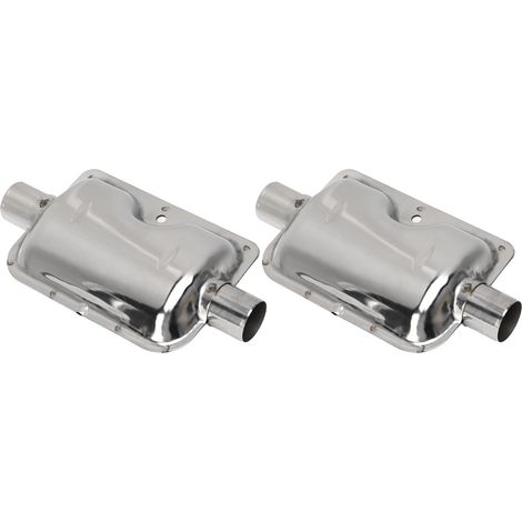 Silencieux de chauffage d'air de stationnement en acier inoxydable, silencieux accessoire pour chauffage diesel (vendu par paire) (1/5)