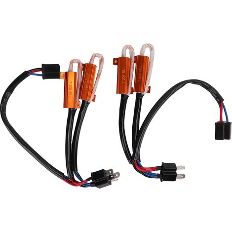 2x résistance LED H4 50W 8Ω, charge résistive pour feux à LED sans erreur, décodage et diagnostic. (1/5)