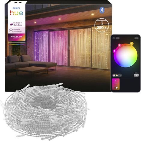 Philips Hue 8721103179890 Guirlande lumineuse pour l'intérieur/extérieur sur secteur LED blanc, mult (1/4)