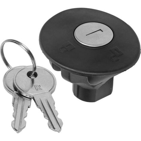 Tappo serbatoio carburante con serratura 8U5Z9C268B con 2 chiavi di ricambio per Ford Edge Escape Expedition Explorer Fiesta (1/5)