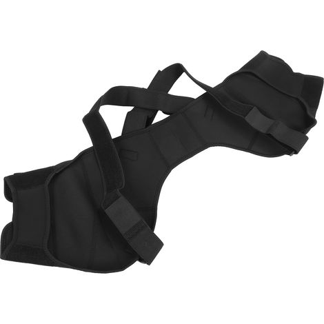 Sangle de soutien d'épaule double en nylon pour soulager la douleur, protection et bandage compressifs pour l'épaule (14,17‑15,35 po) (1/5)