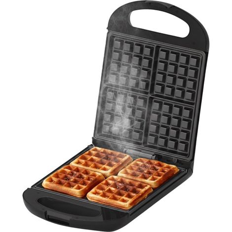 Gaufrier COOK-IT - Appareil à gaufres - Quatre gaufres à la fois - Revêtement antiadhésif - 1200 W (1/5)