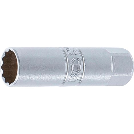 BGS Zündkerzen-Einsatz Zwölfkant Antrieb Innenvierkant 10 mm (3/8") SW 14 mm - 2791 (1/2)