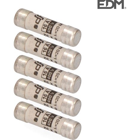 EDM MT00 Keramiksicherung mehrfarbig weiß 16 A