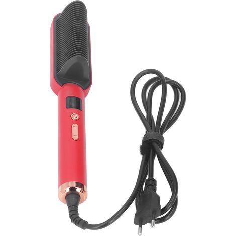 Brosse lissante chauffante 35W, ions négatifs, 3 températures réglables, lisseur à cheveux pour salon, prise CN 220V (1/5)