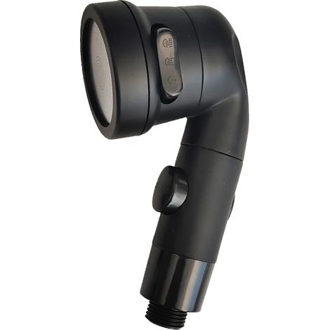 (Douche simple noire) Robinet inverseur universel avec flexible, rallonge de robinet, adaptateur de pommeau de douche, ensemble répartiteur, accessoire de douchette pour lavabo (1/5)