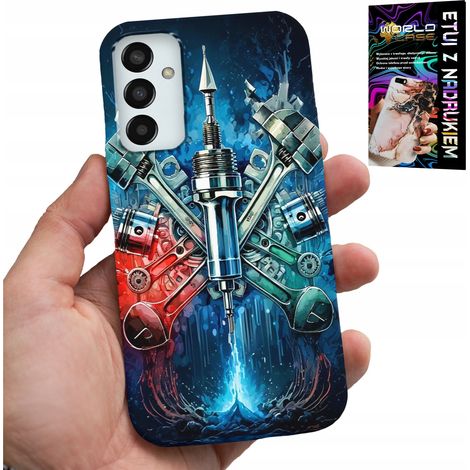 Étui pour Samsung Galaxy M23 - cache pièces mécaniques moteur + verre (1/5)