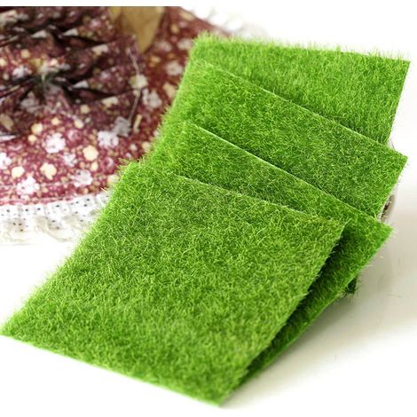 Gazon artificiel en dalles emboîtables pour jardin, bonsaï, aquarium et décoration à faire soi-même (1/5)