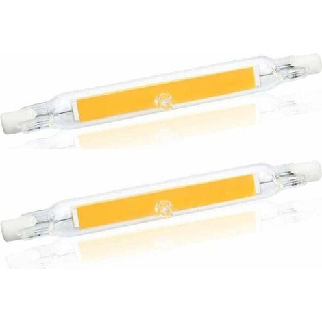 5W R7S 78MM Ampoule LED de J78 COB filament, 500 lumens 360 degrés, ampoule halogène 30W 48W 50W équivalent, parfait pour maison, cuisine, pièce, balcon, bureau, etc (2pcs, Blanc Chaud 2700K) (1/4)
