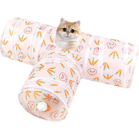Tunnel pour chat - Tunnel interactif pliable à 3 voies - (1/5)