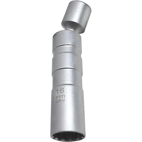 Douille pivotante de 16 mm pour bougies d'allumage, entraînement 3/8'' à 12 pans (1/5)