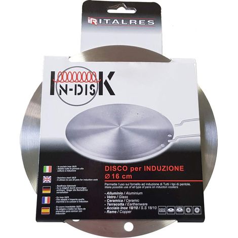 Disco Diffusore Adattatore per Piano cottura ad Induzione   Universale   Acciaio Inossidabile   3 Misure disponibili   24cm – 16 cm – 14,5 cm   Lavabile in Lavastoviglie   …