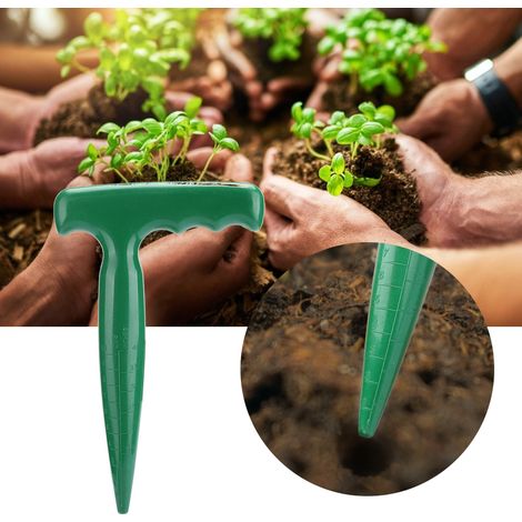 Lot de 5 outils de jardin manuels en plastique pour creuser des trous et repiquer les semis (1/5)