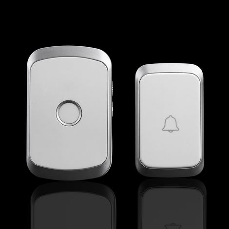 Sonnette sans Fil Maison Villa Rappel téléavertisseur Maison télécommande sans Fil 36 Anneau Sonnette Intelligente (Color : grey) (1/3)