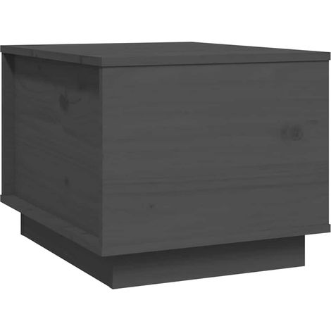 Maison Exclusive - Couchtisch Grau 40x50x35 cm Massivholz Kiefer (1/5)
