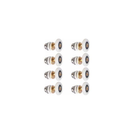 Duschkabinentürrolle, Schiebetürrolle für Duschkabinen, Ersatzrollen für Rollen mit 27 mm Raddurchmesser, 8 Stück (1/5)