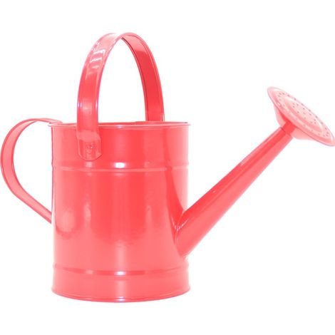 KOWOLL Arrosoir rouge pour enfants avec bec fixe et poignées supérieure et latérale - Arrosoir robuste, outils de jardinage de qualité et ensembles de jardinage pour enfants (1/2)