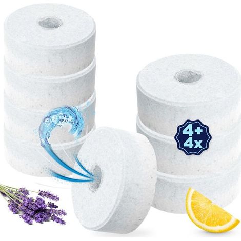VILDE Lot de 8 recharge pour absorbeur d'humidité - Parfums citron et lavande - Compatible avec tous déshumidificateurs (1/5)