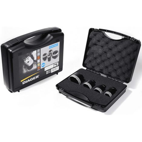 Valigetta con 4 punte diamantate ø 35-45-51-68 - DIAGER - 4400A