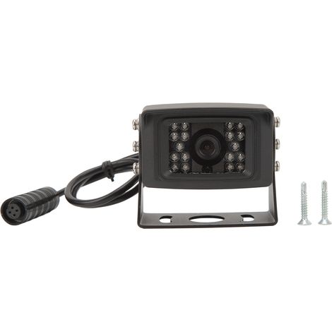 Caméra de recul 1080p, Vision nocturne inversée étanche avec 18 lumières LED infrarouges pour camions, camping-car, voitures PAL