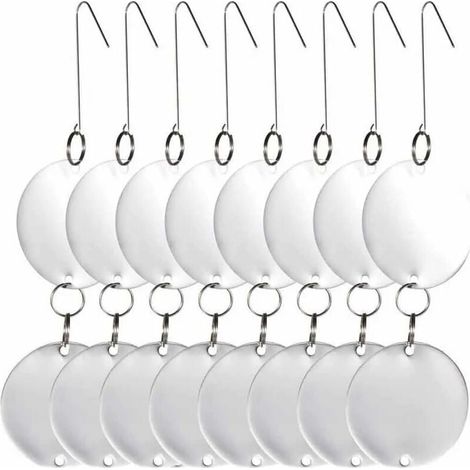 8 discos repelentes de aves de acero inoxidable, reflectantes de doble cara, para palomas, gaviotas, golondrinas, gorriones, zorzales, estorninos y mirlos. (1/4)