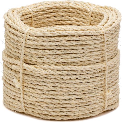 Corda in sisal, diametro 6 mm, corona da 50 m (1/4)