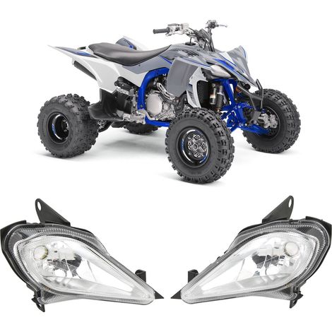 Paar originale Scheinwerfereinheiten (ohne Leuchtmittel) 5TG-84310-03-00 5TG-84110-03-00 Kompatibel mit Yamaha Raptor 350 700 und Wolverine 450 (1/5)