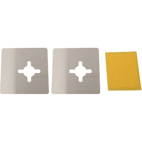 Lot de 2 plaques de réparation de serrure de porte en acier inoxydable 10,5 (1/5)