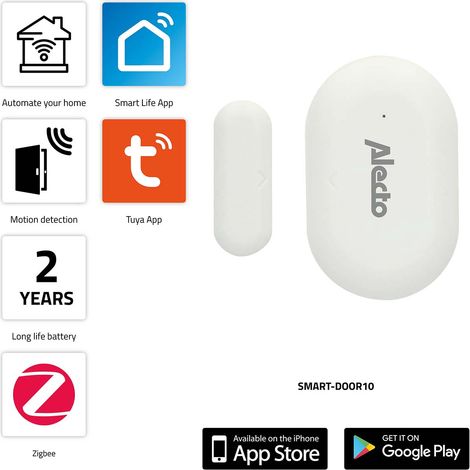 Filiyano-Capteur intelligent Zigbee pour portes et fenêtres, sans fil, compatible avec une application (1/5)