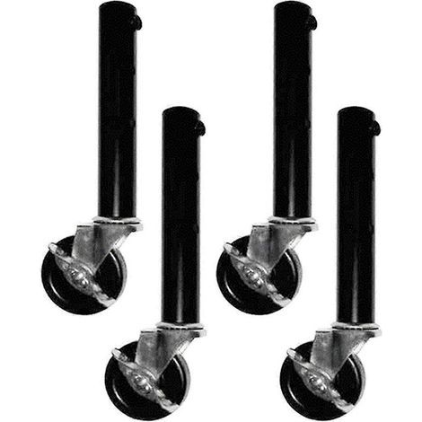 Rallonges de pieds de table à roulettes - Lot de 4 rehausseurs, 27 cm (voir photo) (1/5)
